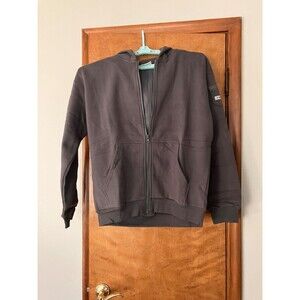 Comfrt Travel Essentials Full Zip Hoodie Steel Grey Long Sleeve Size Large NEW!